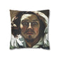Courbet, Gustave - The Desperate Man (1843) - Suede Square Pillowcase
