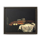 Cézanne, Paul - Still Life with Bread and Eggs (1865) - Matte Canvas, Framed