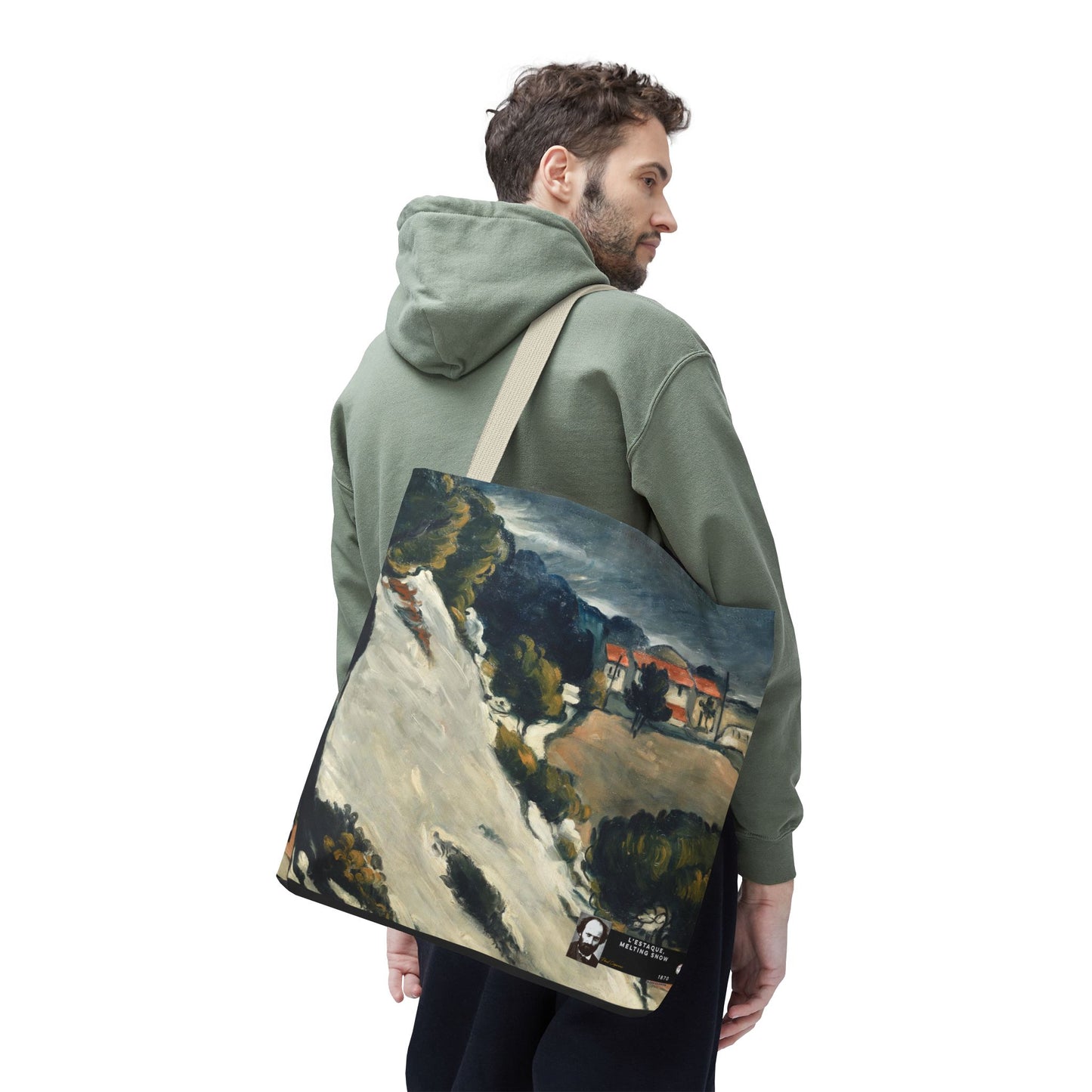 Cézanne, Paul - L’Estaque, Melting Snow (1870) - Tote Bag