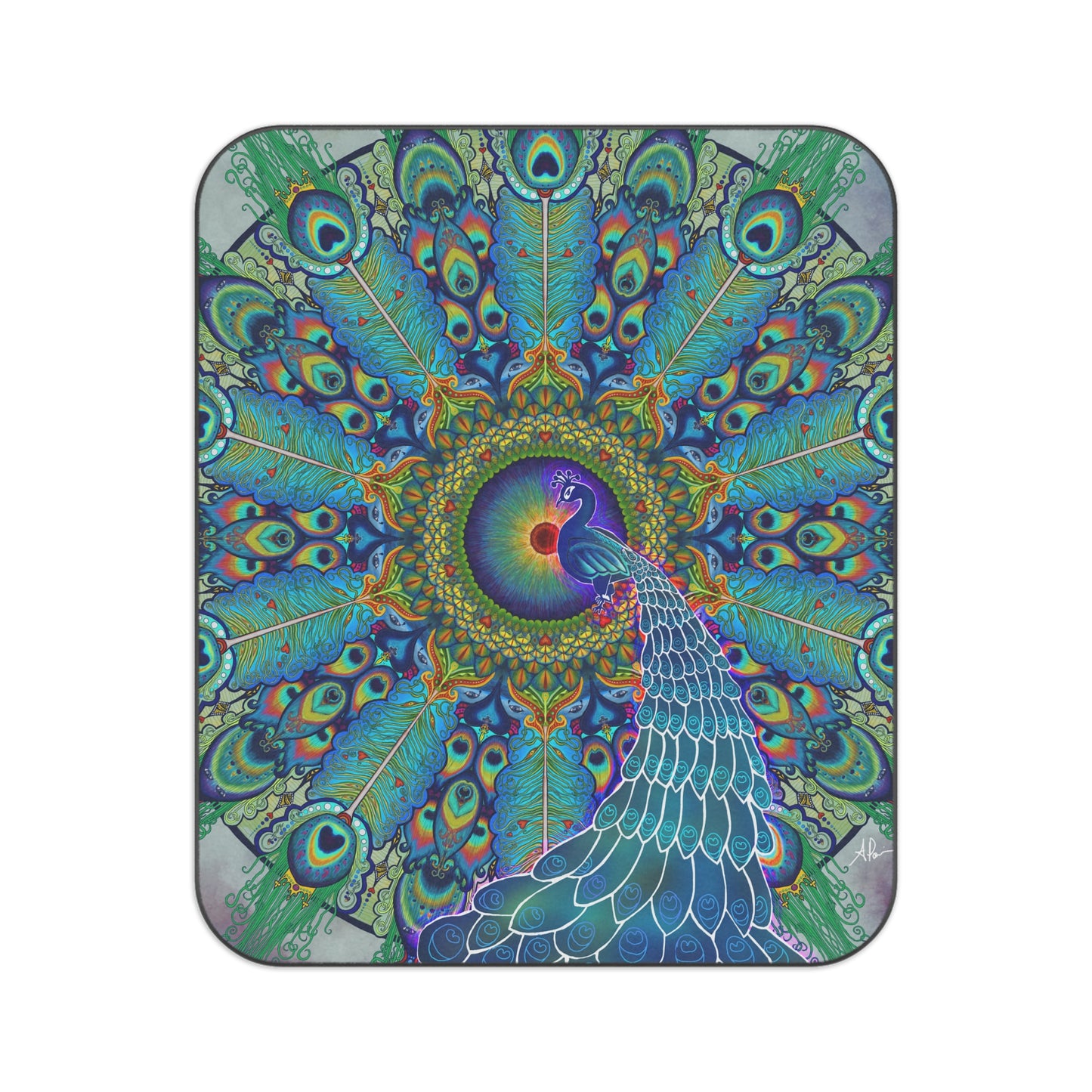 Melek Taus Mandala - Picnic Blanket