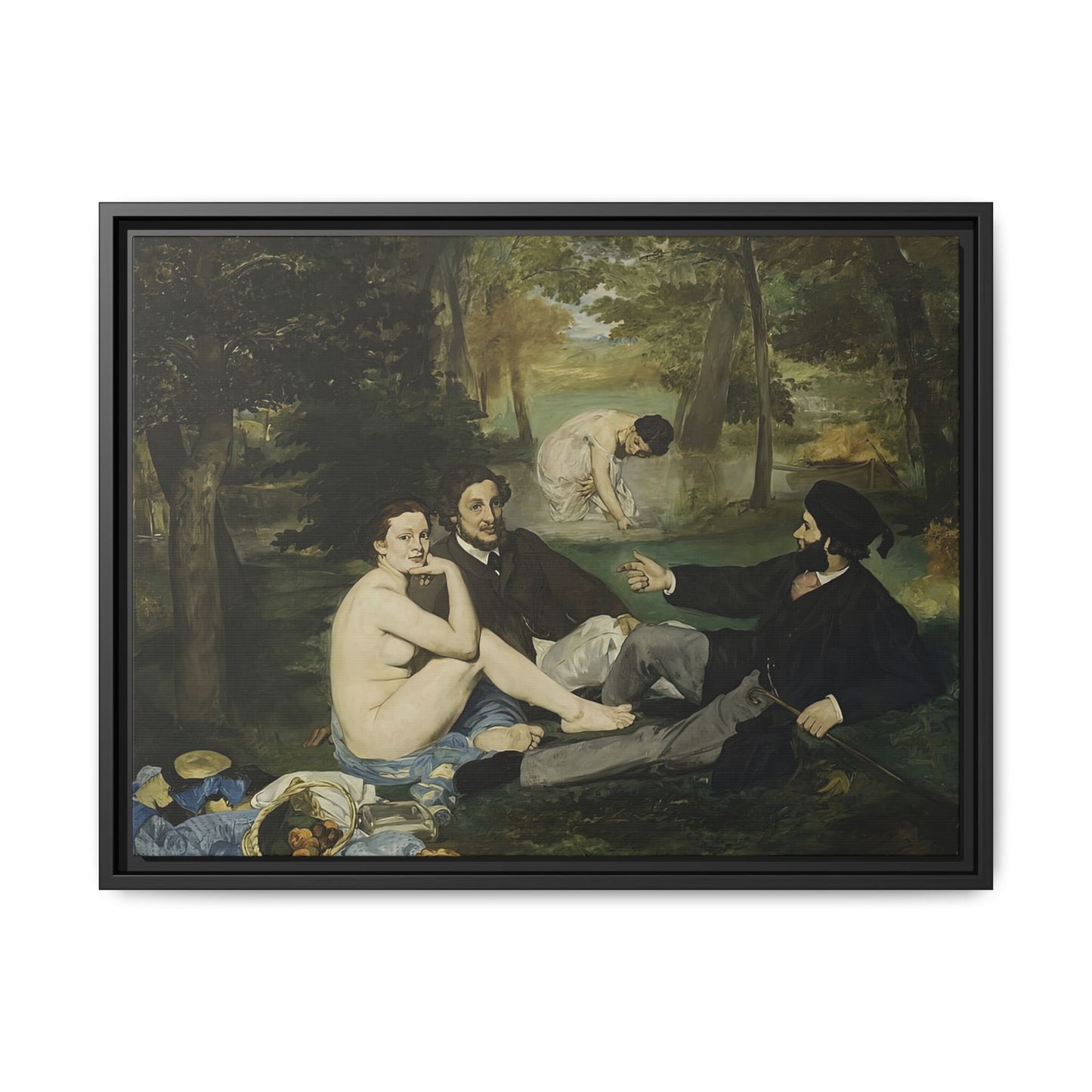 Manet, Édouard - Luncheon on the Grass (1863) - Matte Canvas, Framed