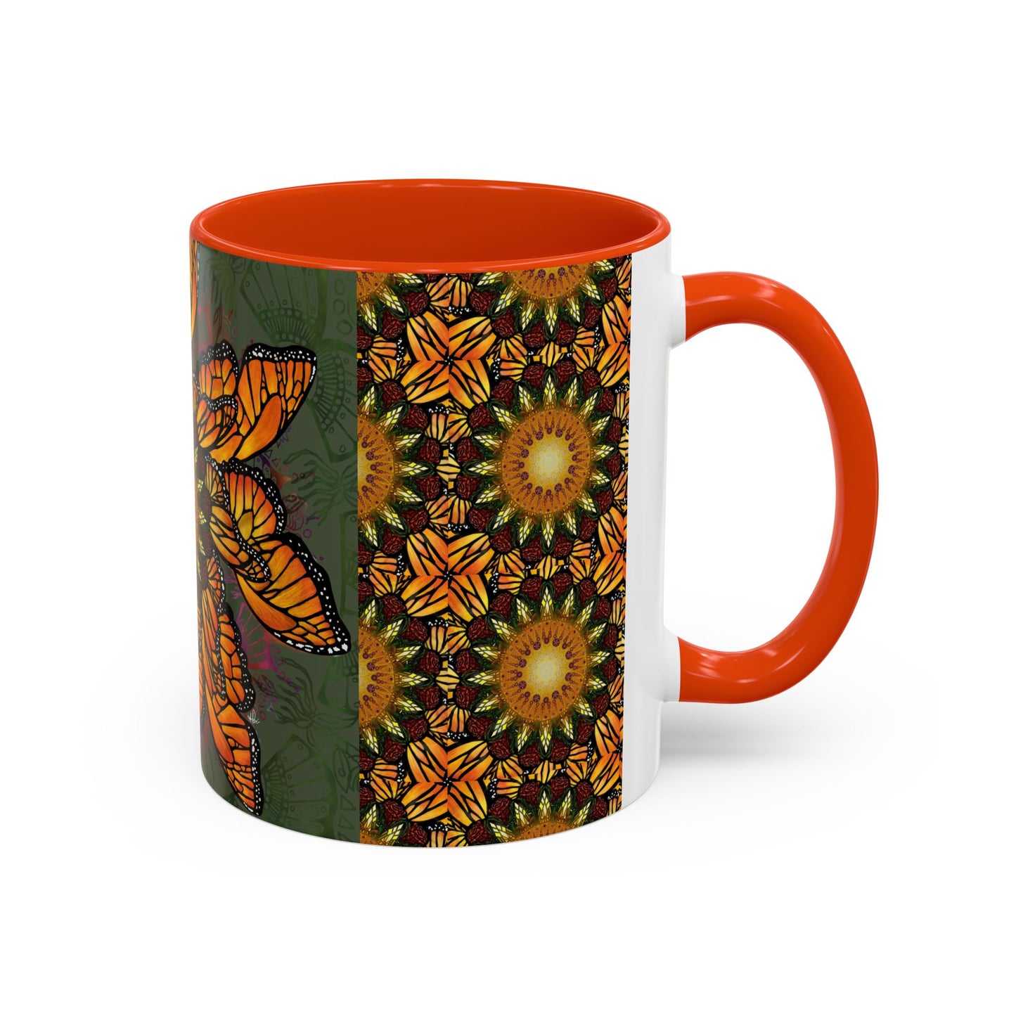 Pacio, Adam - Monarch Butterfly Mandala - Colorful Accent Mugs