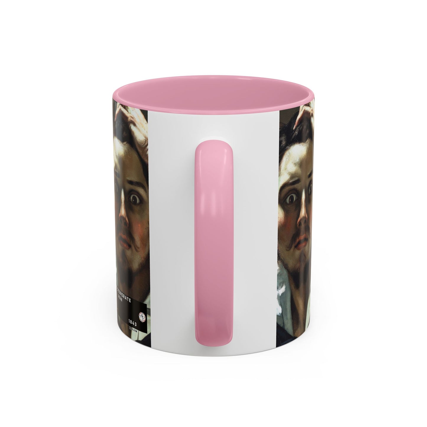 Courbet, Gustave - The Desperate Man (1843) - Colorful Accent Mugs
