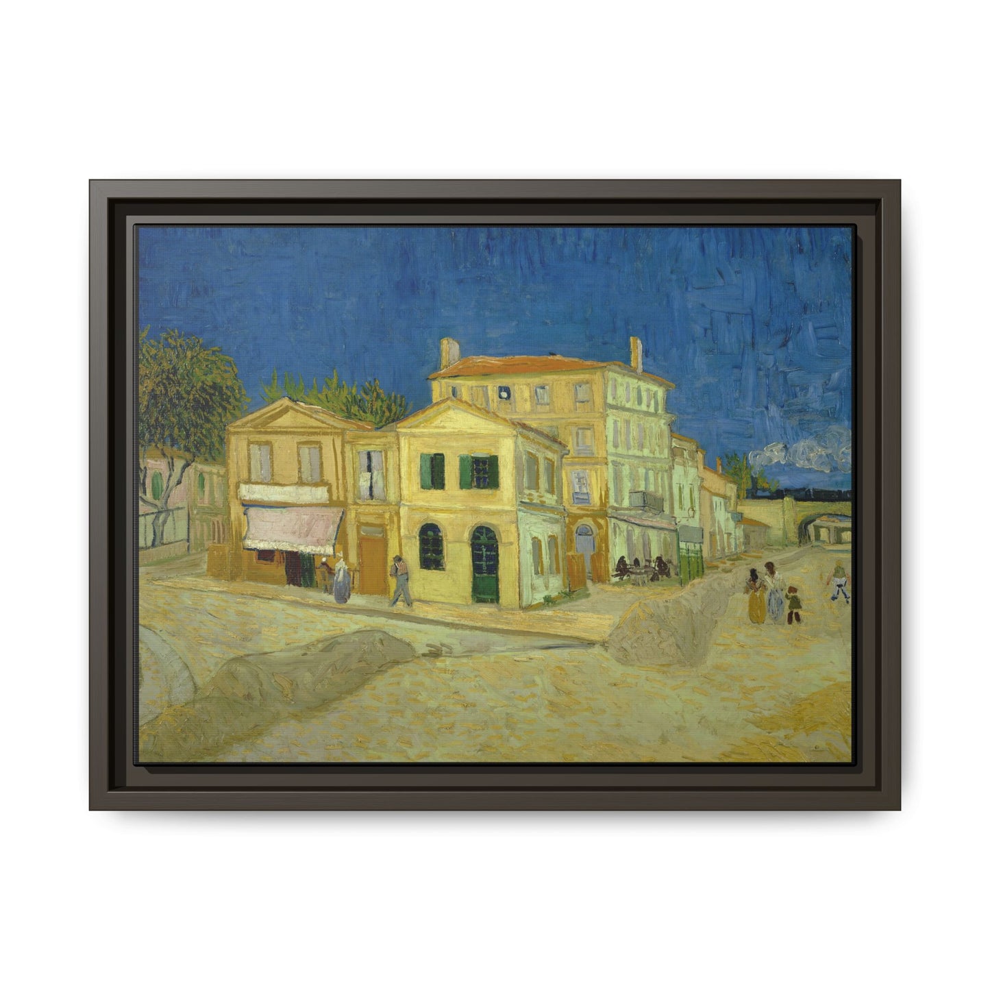 Van Gogh, Vincent - The Yellow House (1888) - Matte Canvas, Framed