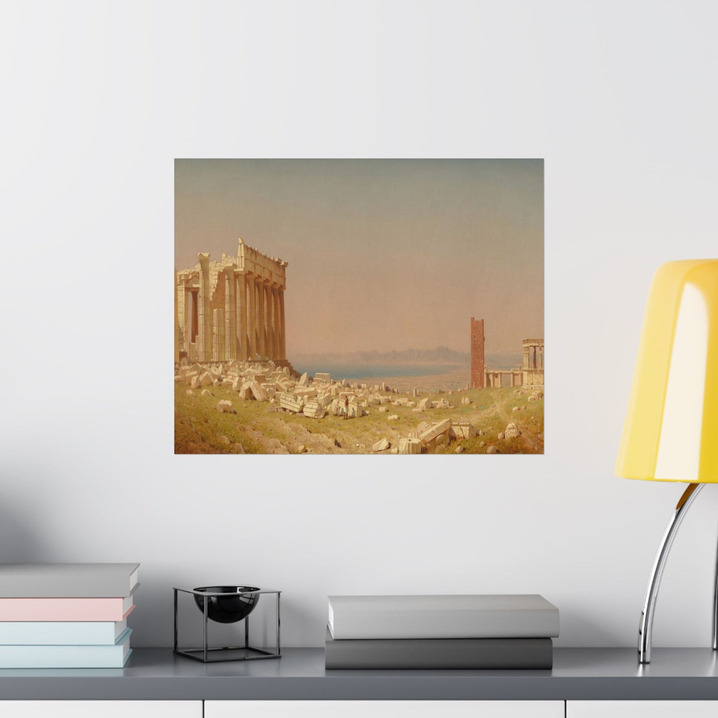 Gifford, Sanford Robinson - Ruins of the Parthenon  (1880) - Satin Posters