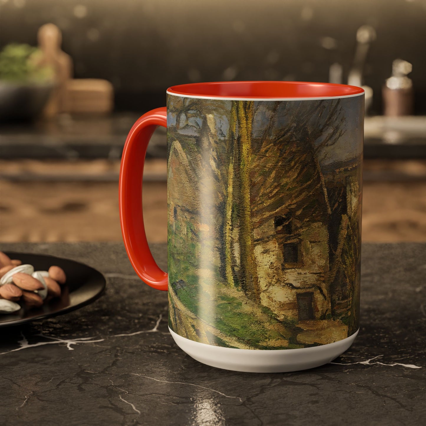 Cézanne, Paul - The House of the Hanged Man, Auvers-sur-Oise (1874) - Colorful Accent Mugs