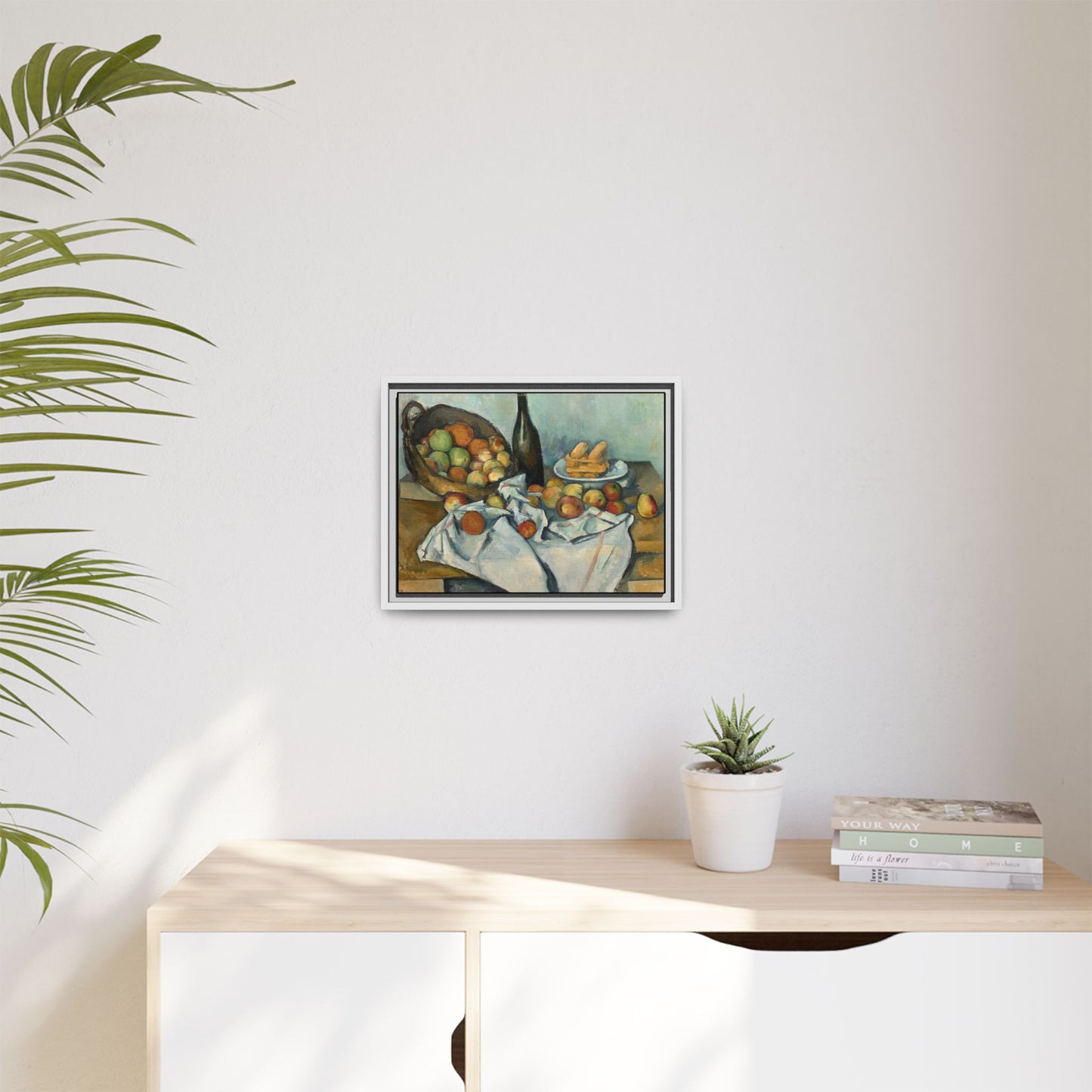 Cézanne, Paul - Basket of Apples (1893) - Matte Canvas, Framed
