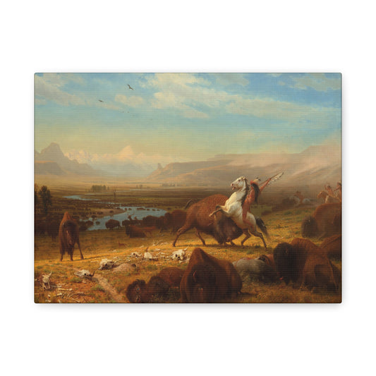 Bierstadt, Albert - The Last of the Buffalo (1888) - Canvas Block, unframed