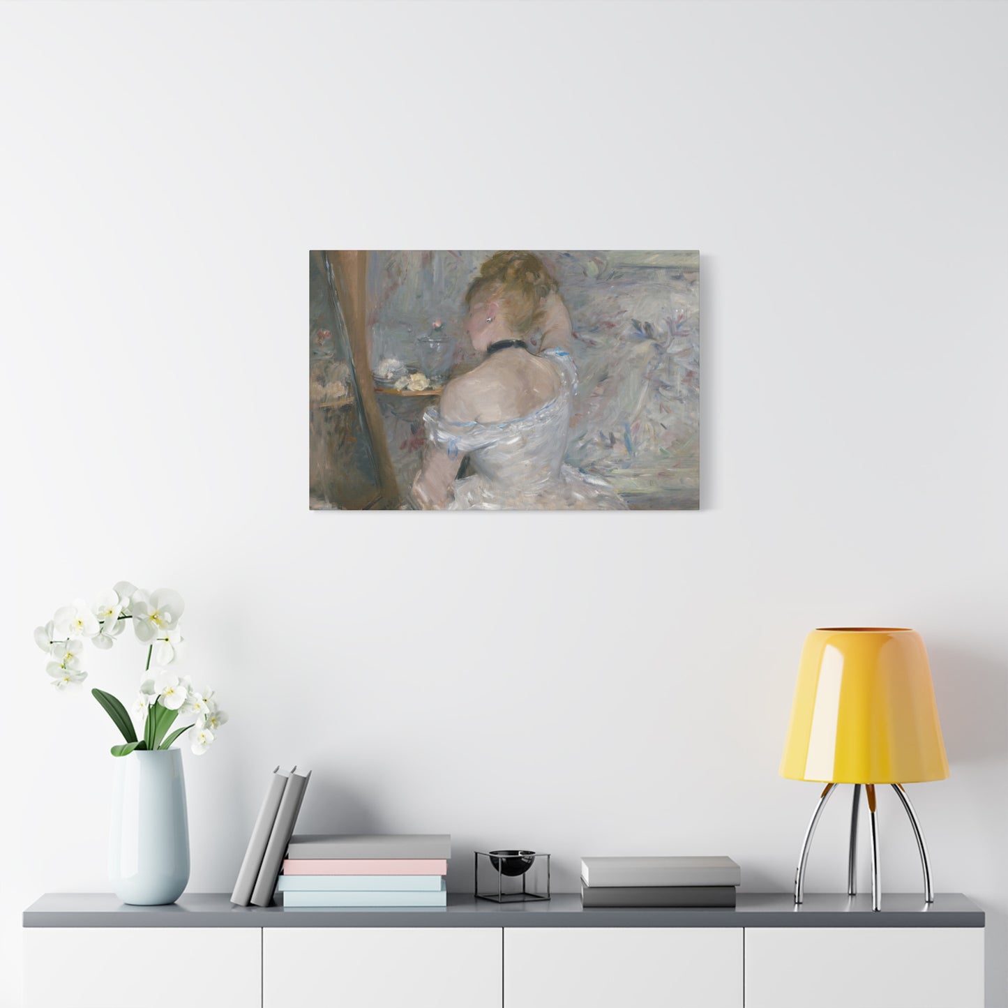 Morisot, Berthe - Woman at Her Toilette (1880) - Canvas Block, unframed