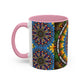 Pacio, Adam - Emerald Arrows Mandala - Colorful Accent Mugs