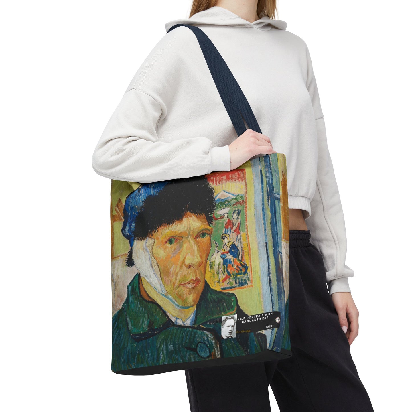Van Gogh, Vincent - Self Portrait with Bandaged Ear (1889) - Tote Bag