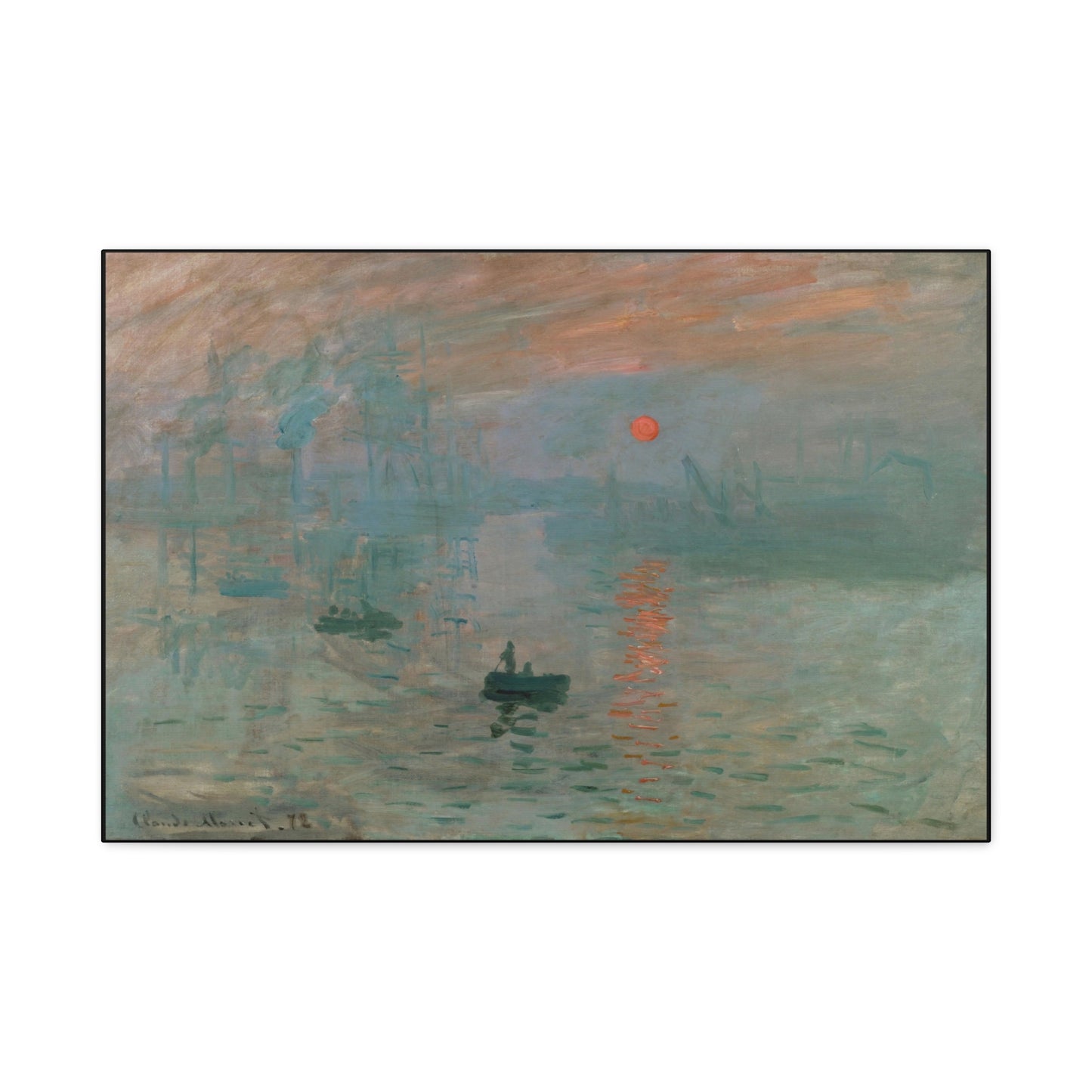 Monet, Claude - Impression, Sunrise (1872) - Canvas Block, unframed