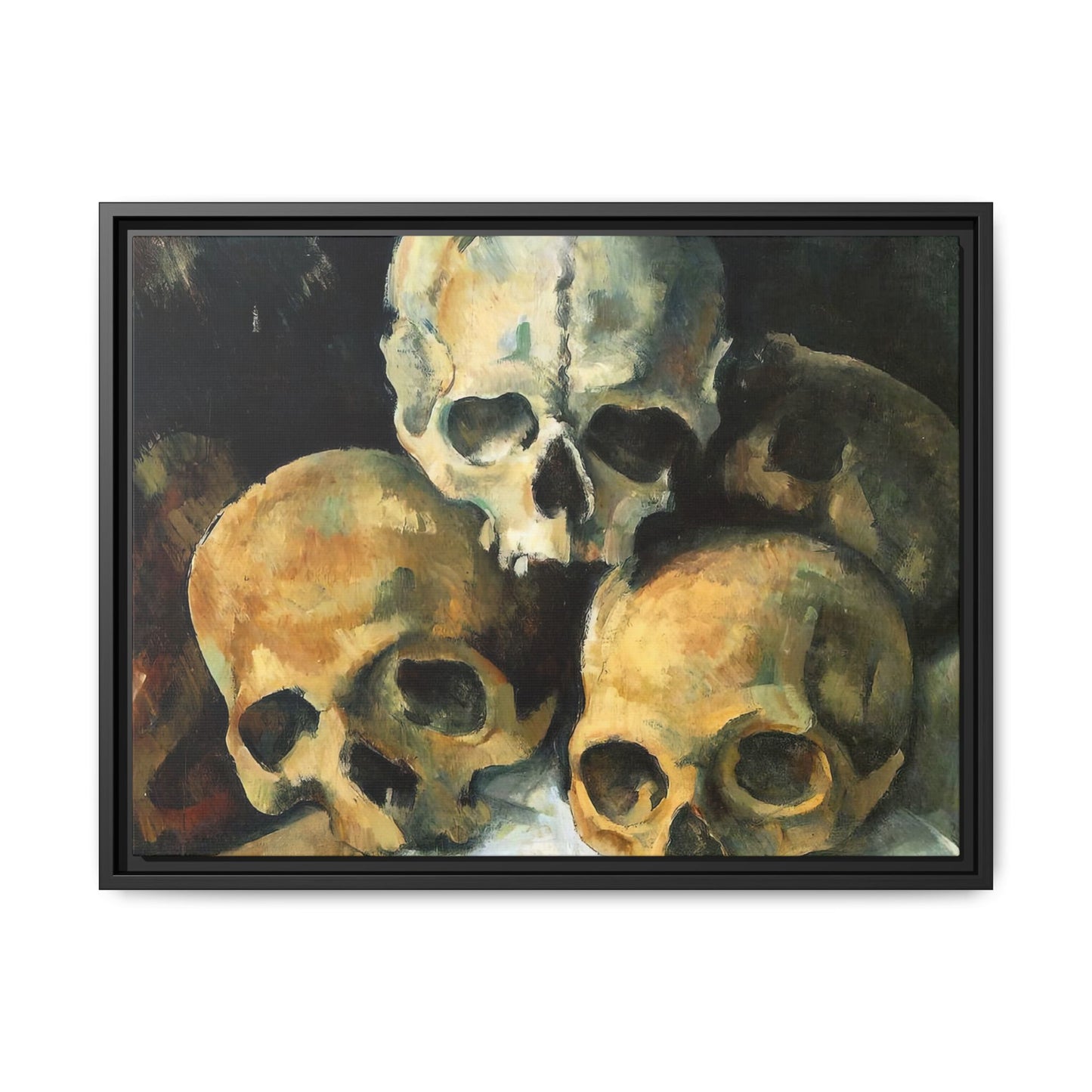 Cézanne, Paul - Pyramid of Skulls (1901) - Matte Canvas, Framed
