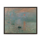 Monet, Claude - Impression, Sunrise (1872) - Matte Canvas, Framed