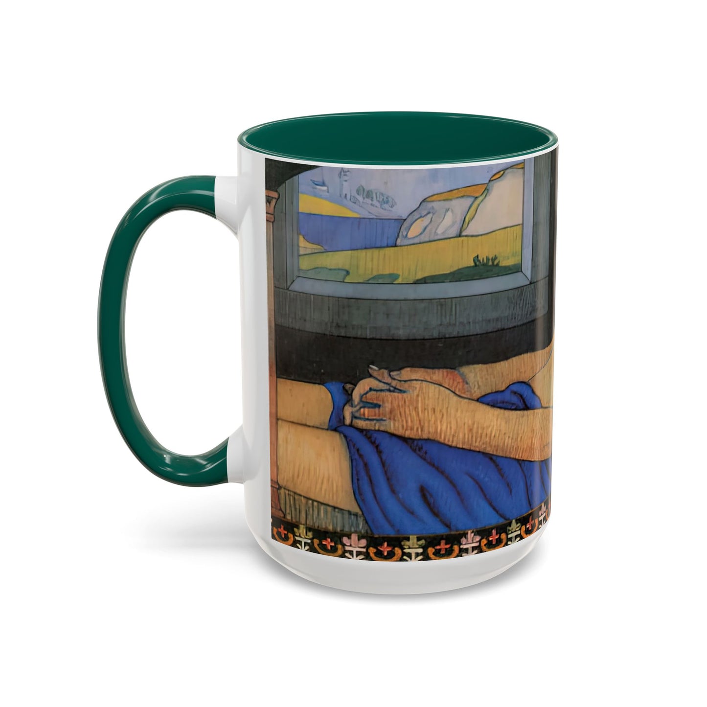 Filiger, Charles - The Recumbent Christ (1895) - Colorful Accent Mugs