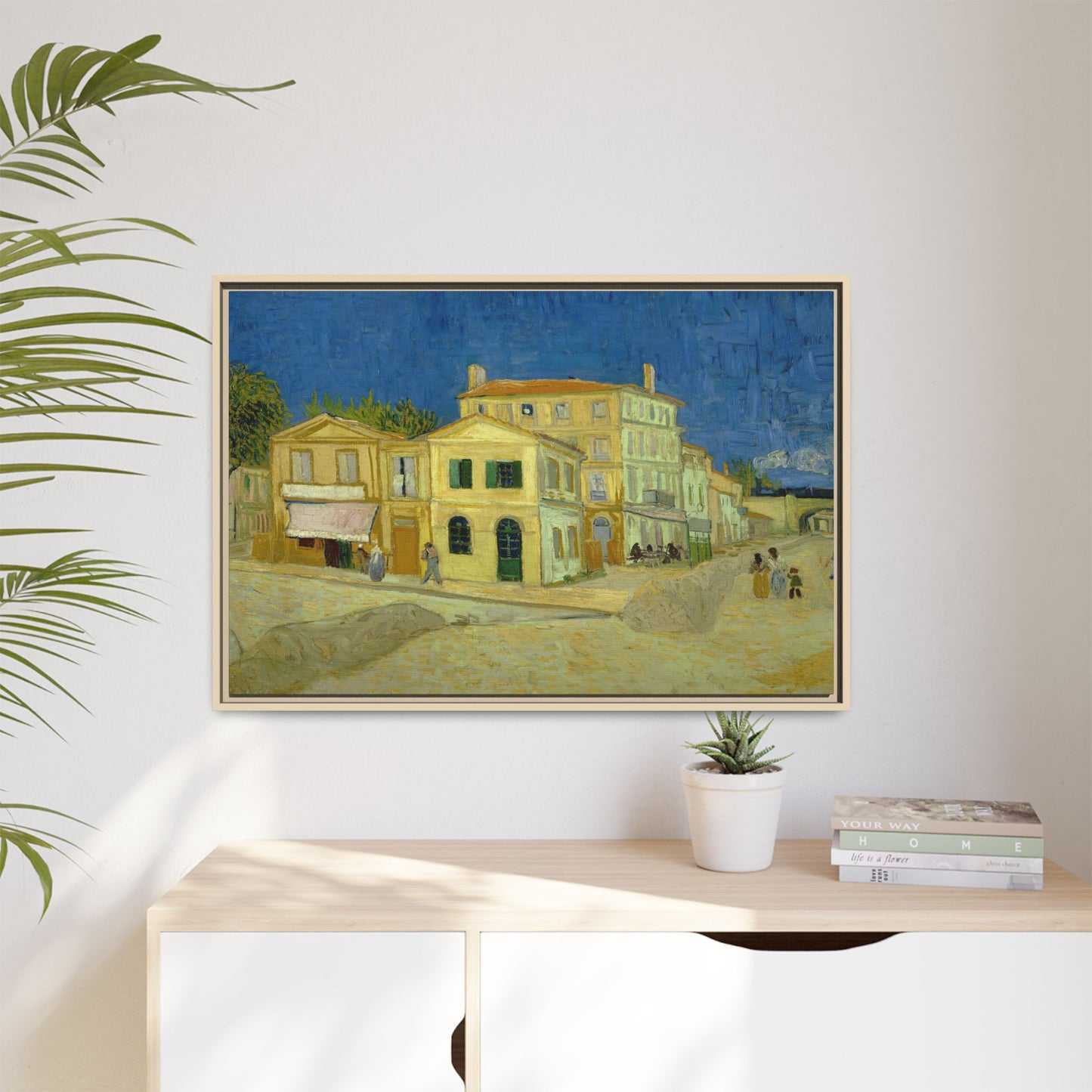 Van Gogh, Vincent - The Yellow House (1888) - Matte Canvas, Framed