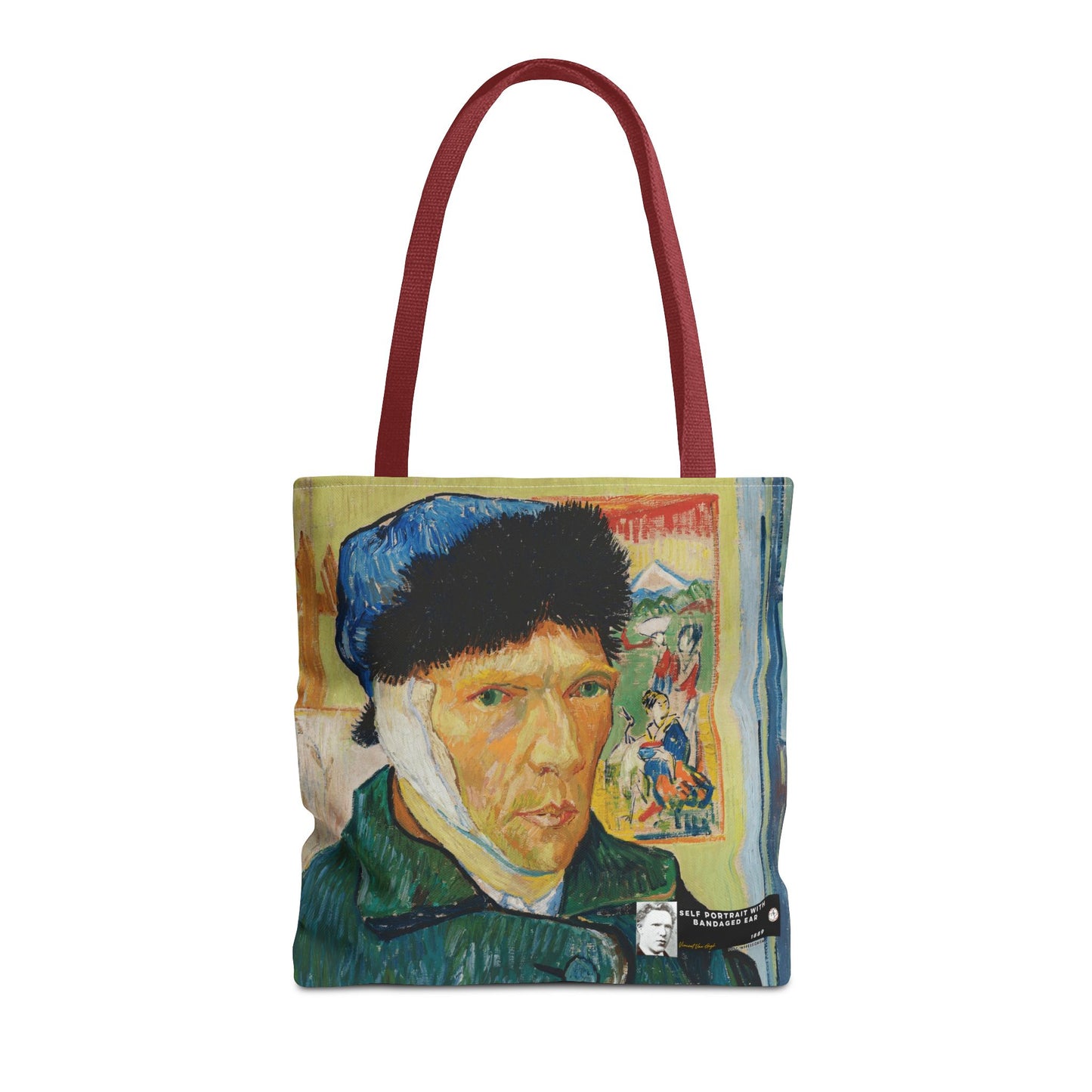 Van Gogh, Vincent - Self Portrait with Bandaged Ear (1889) - Tote Bag