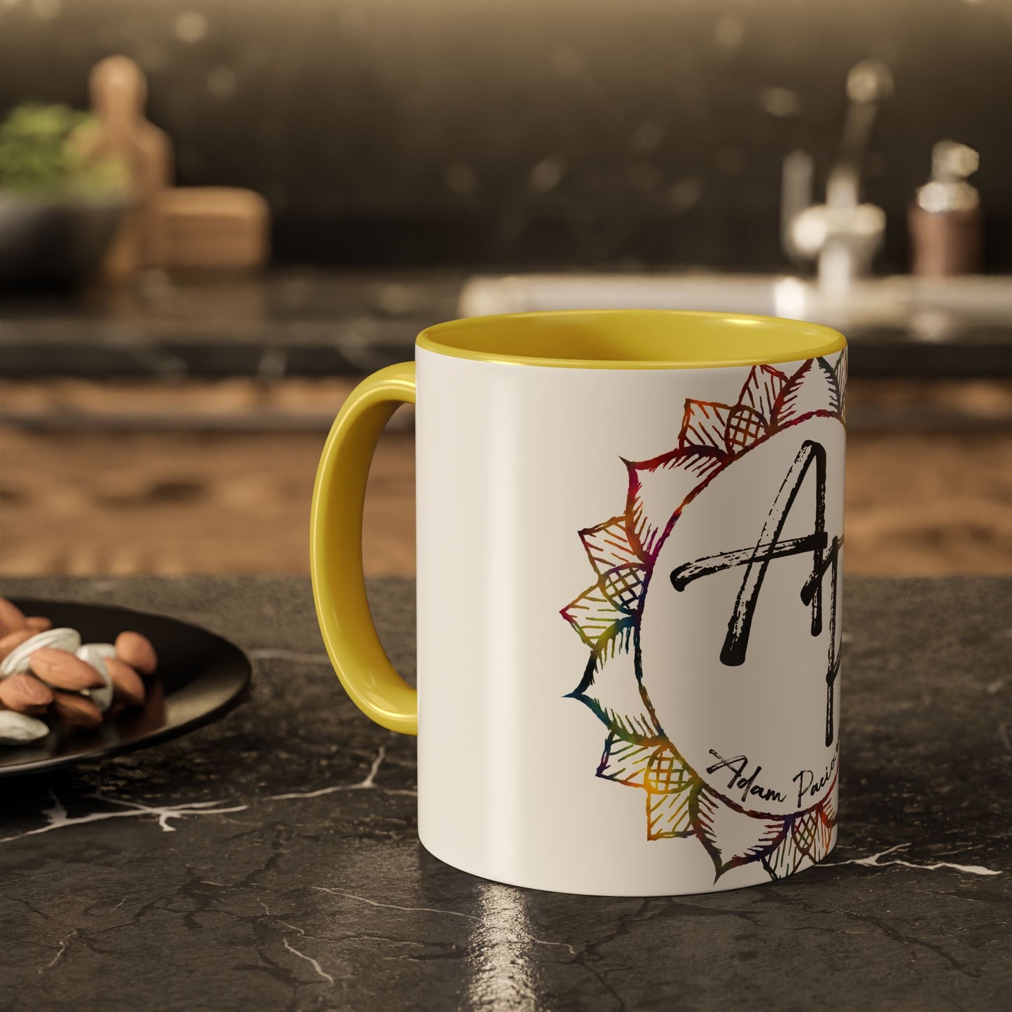 AdamPacio.com - White Logo - Colorful Accent Mugs