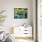 Monet, Claude - La Grenouillere (1869) - Matte Canvas, Framed