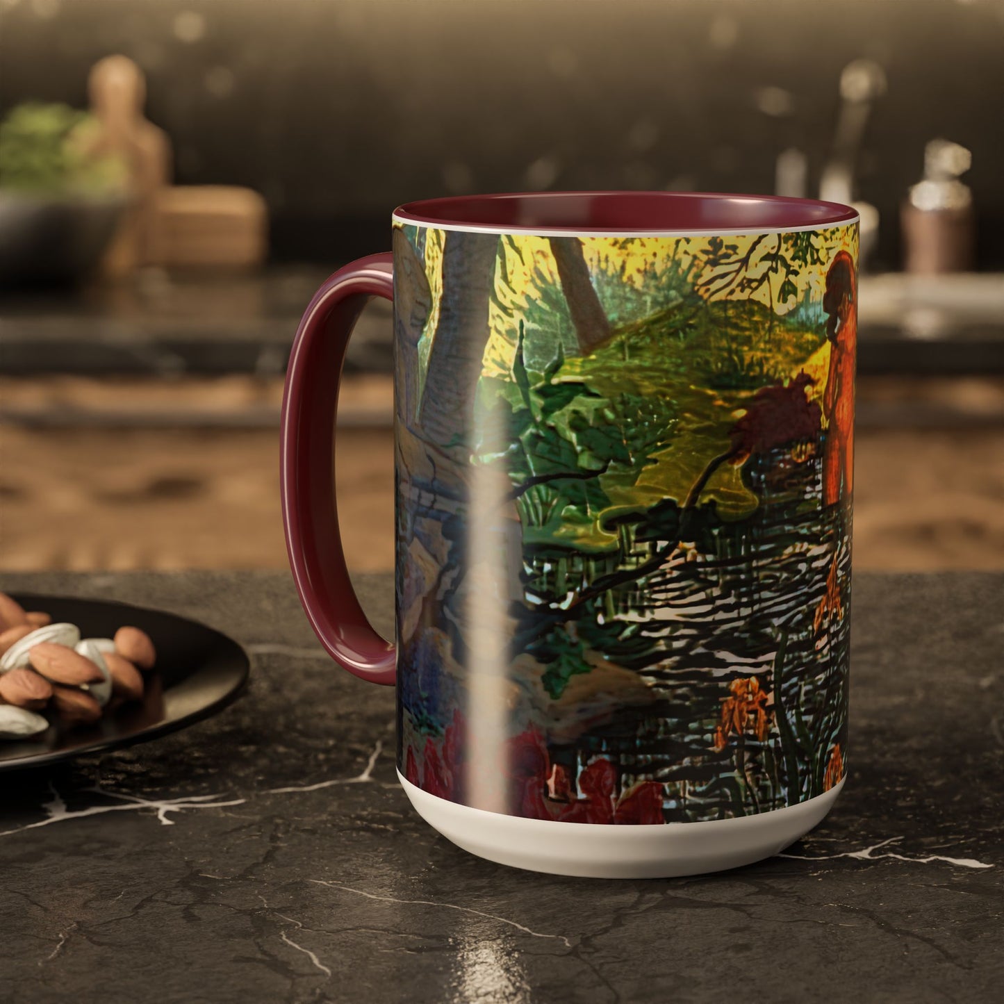 Ranson, Paul - The Lotus Bather (1906) - Colorful Accent Mugs