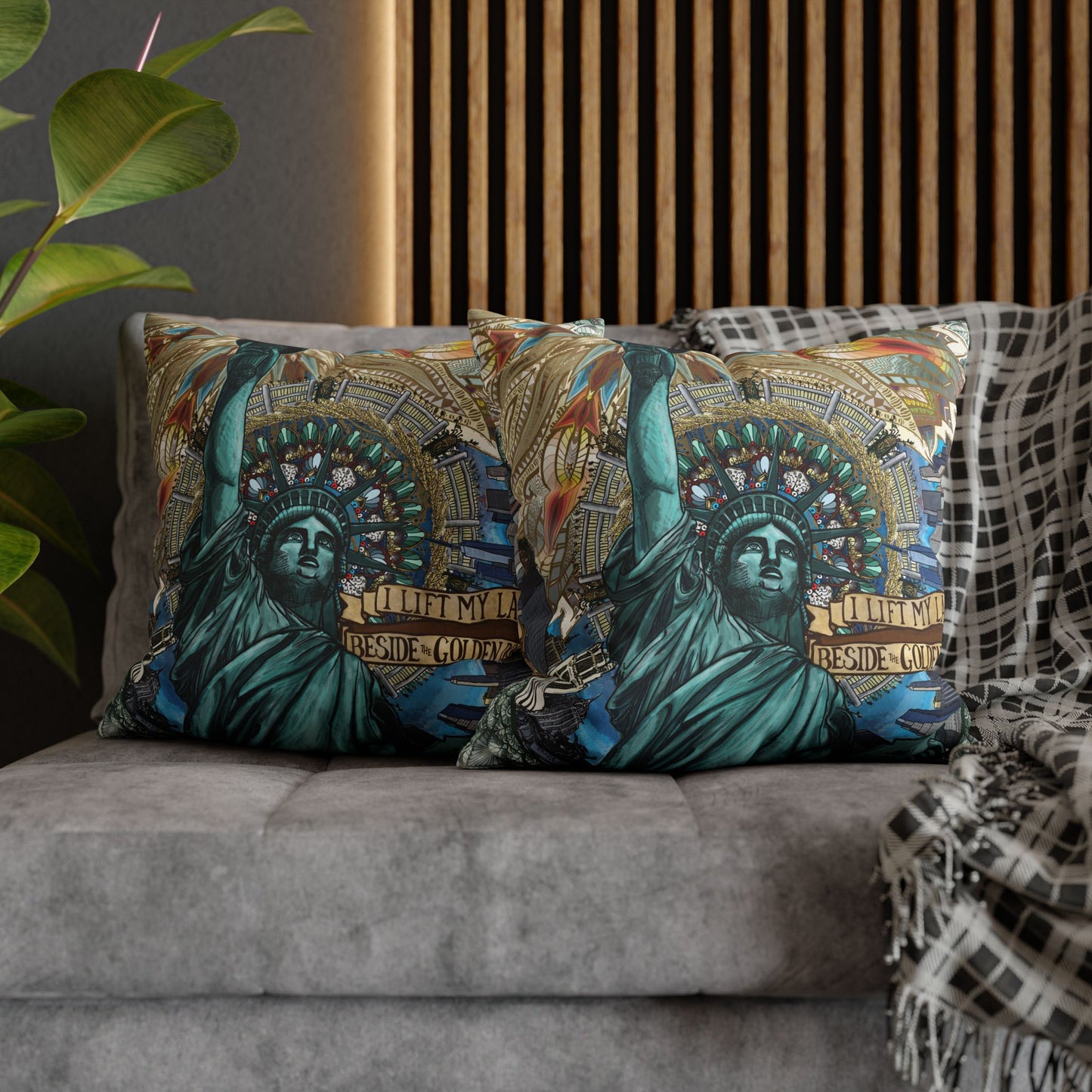 Pacio, Adam - Liberty Mandala - Suede Square Pillowcase