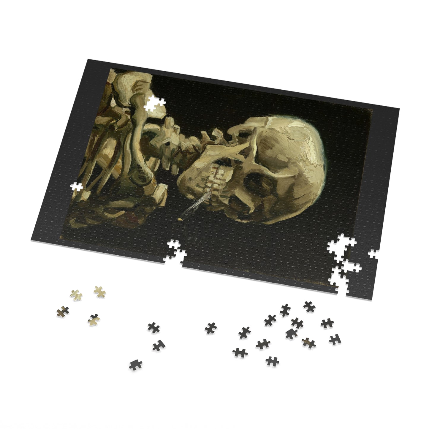 Van Gogh's  "Head of a Skeleton with a Burning Cigarette" - 1000pc Jigsaw Puzzle