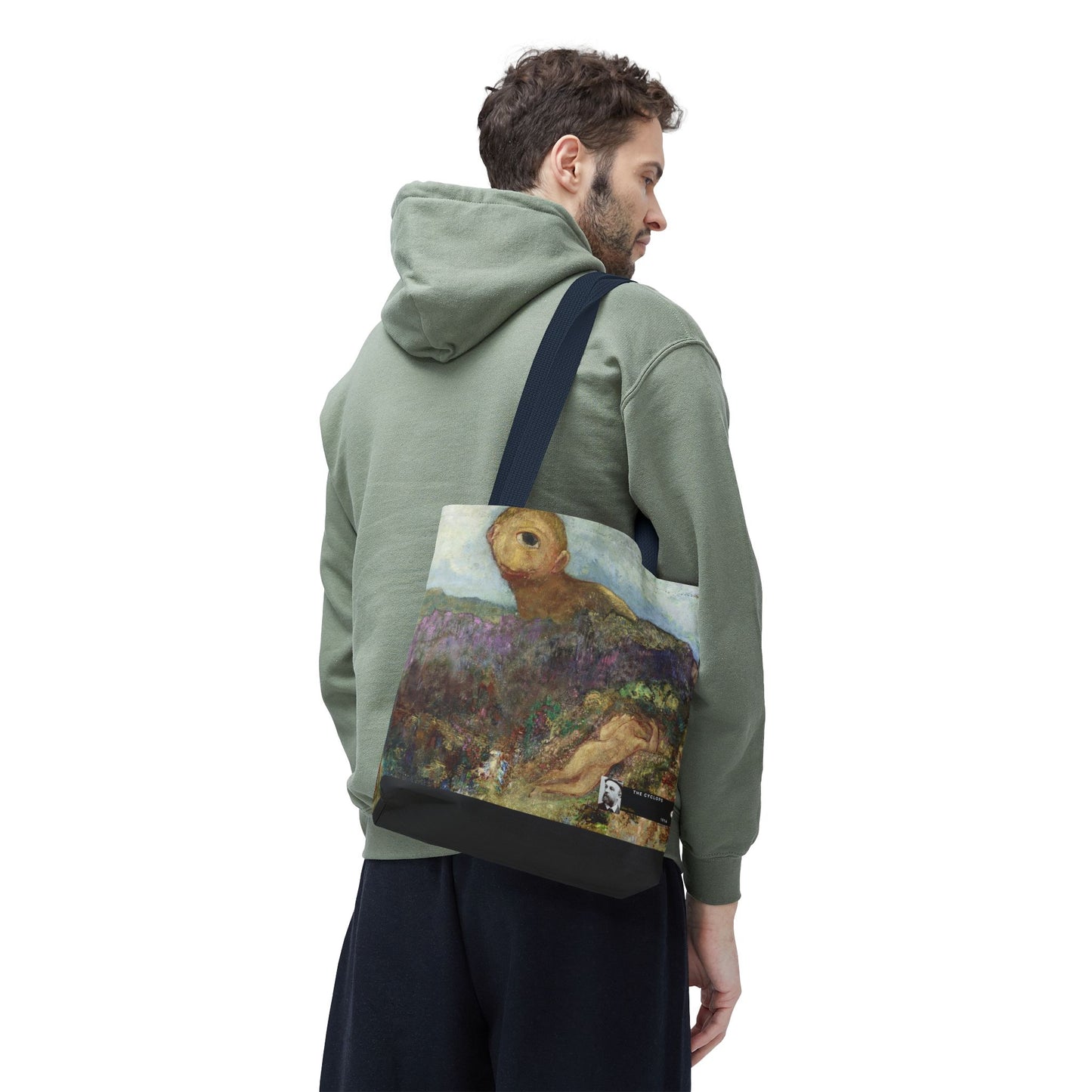 Redon, Odilon - The Cyclops (1914) - Tote Bag