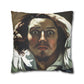 Courbet, Gustave - The Desperate Man (1843) - Suede Square Pillowcase