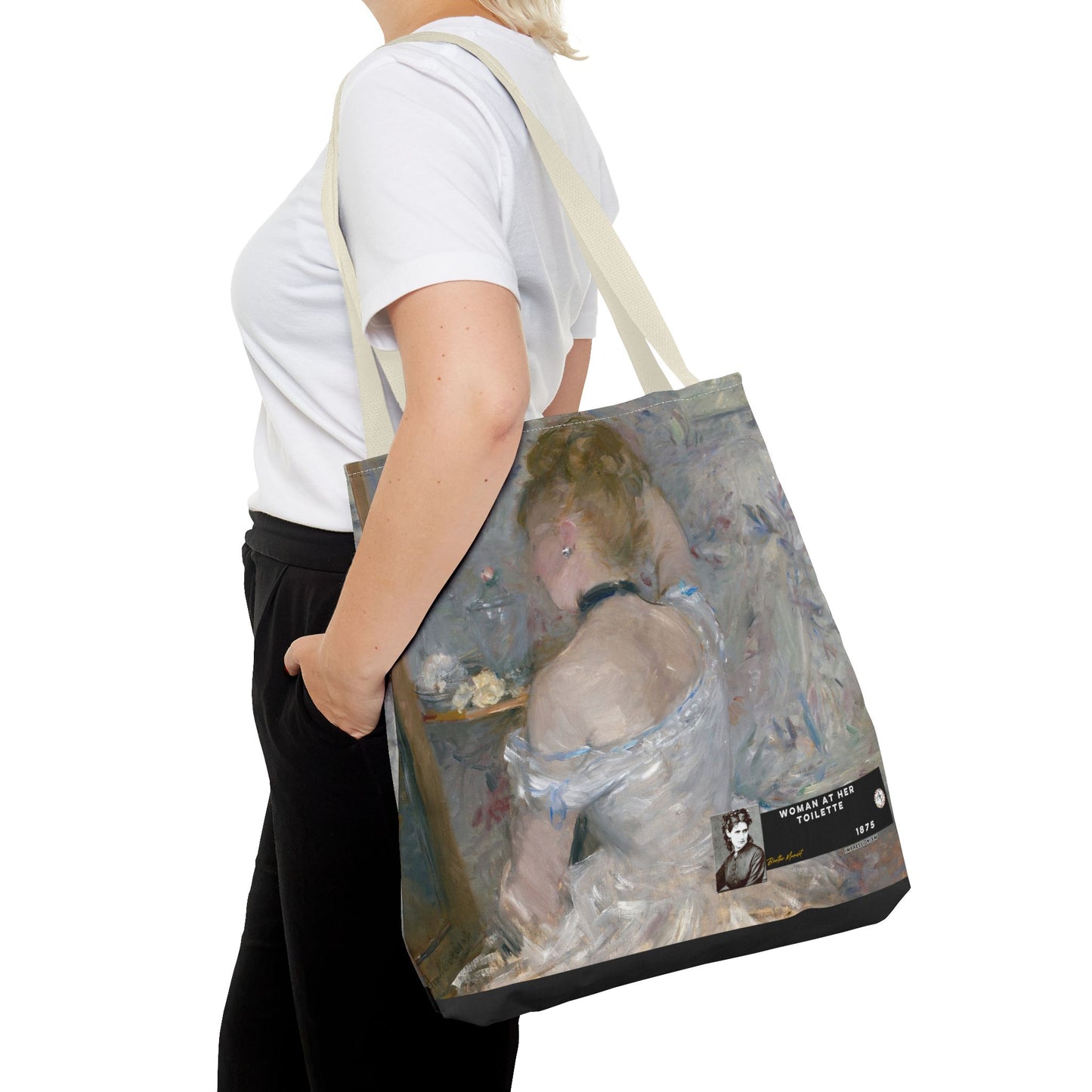 Morisot, Berthe - Woman at Her Toilette (1880) - Tote Bag