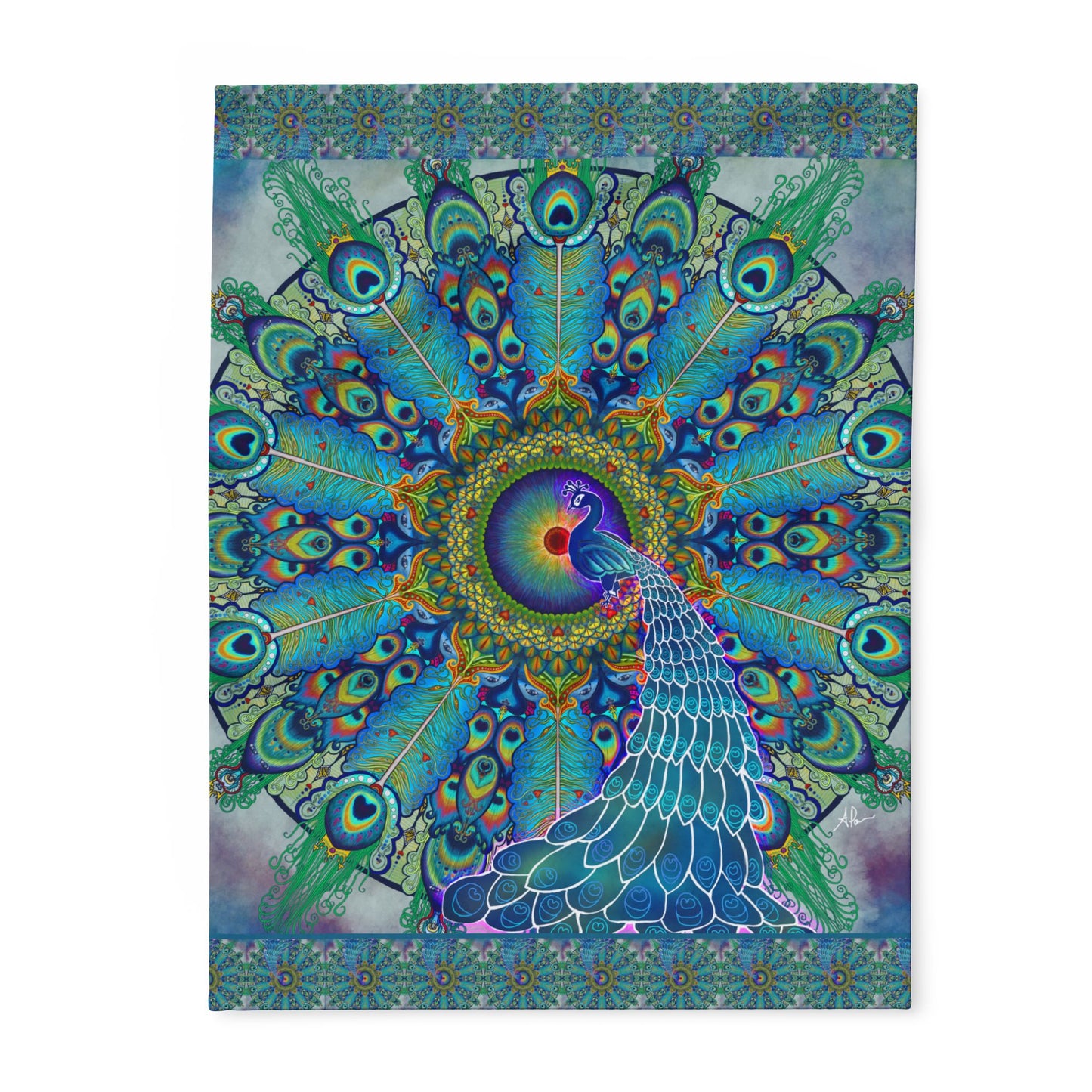 Pacio, Adam - Melek Taus Mandala - Arctic Fleece Blanket