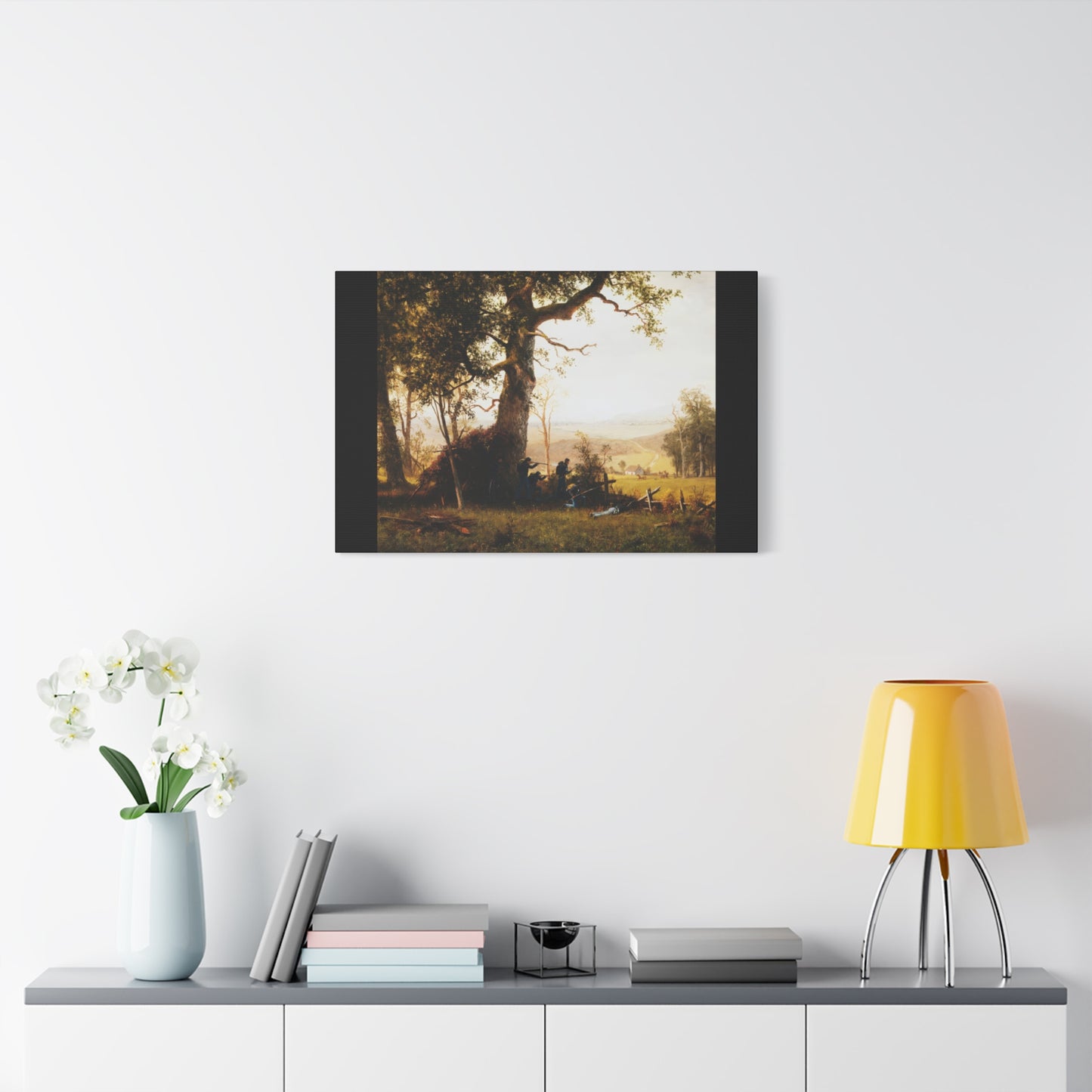 Bierstadt, Albert -  Guerrilla Warfare (1861) - Canvas Block, unframed