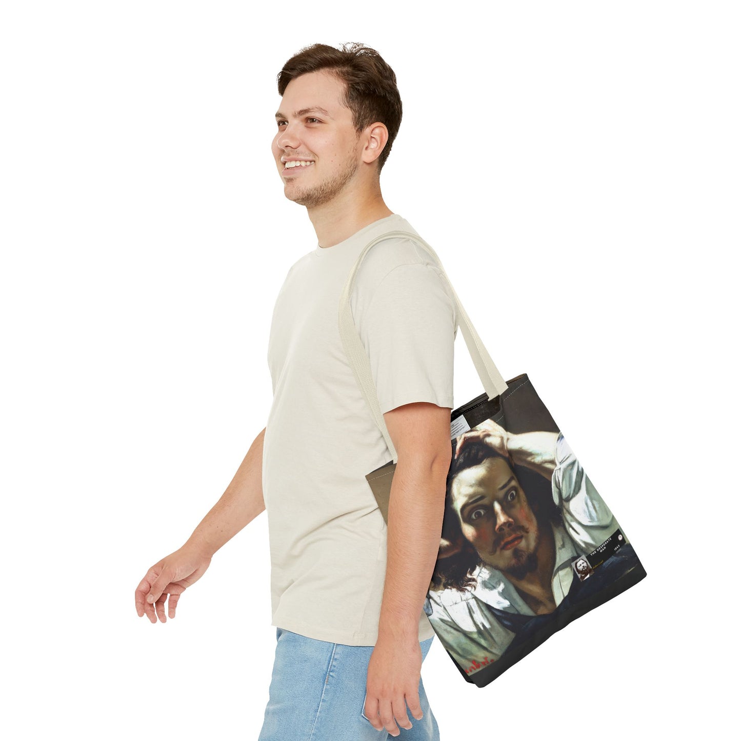 Courbet, Gustave - The Desperate Man (1843) - Tote Bag