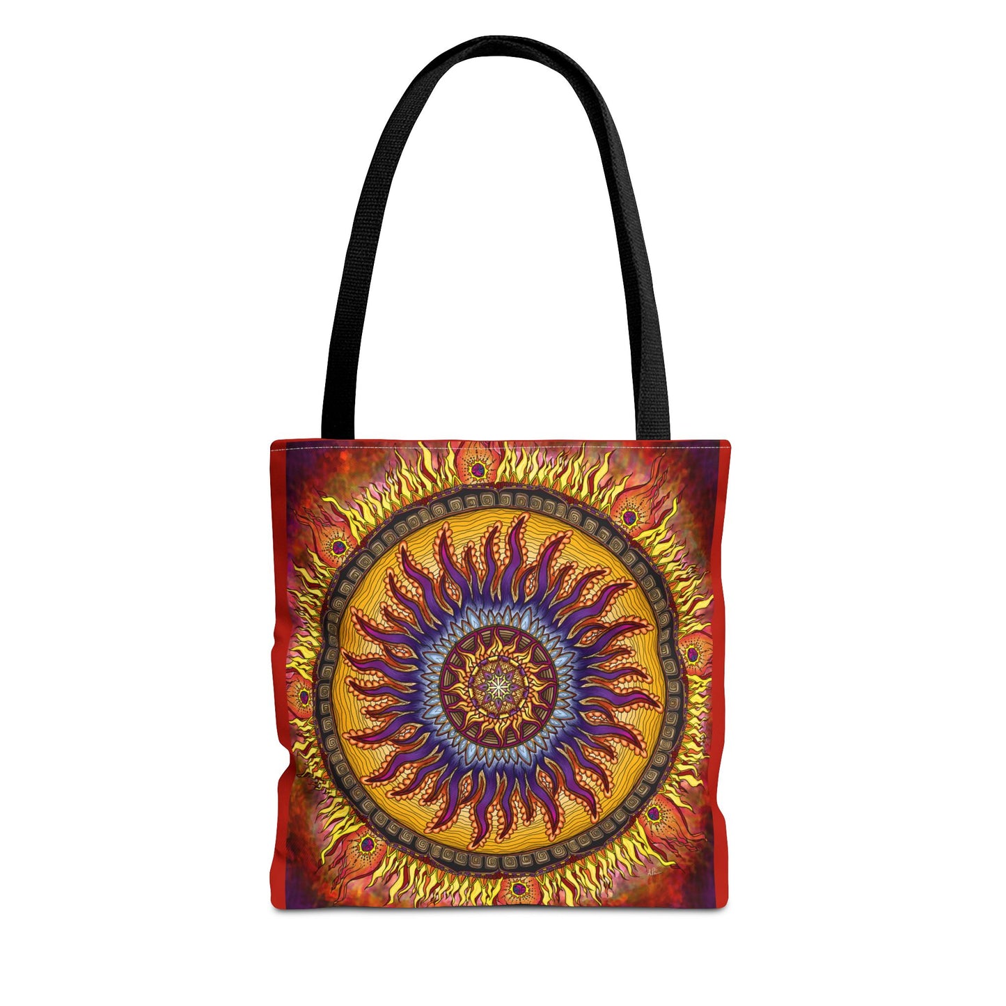Solar Disc Mandala - Tote Bag