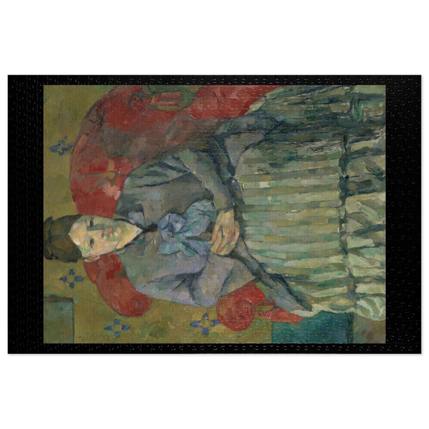 Cézanne, Paul - Madame Cezanne in a Red Armchair (1877) - 1000pc Jigsaw Puzzle