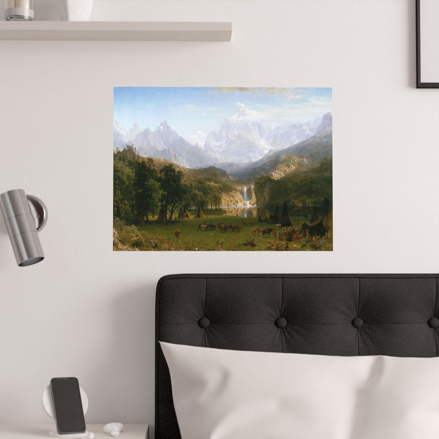 Bierstadt, Albert - The Rocky Mountains, Lander’s Peak (1863) - Satin Posters