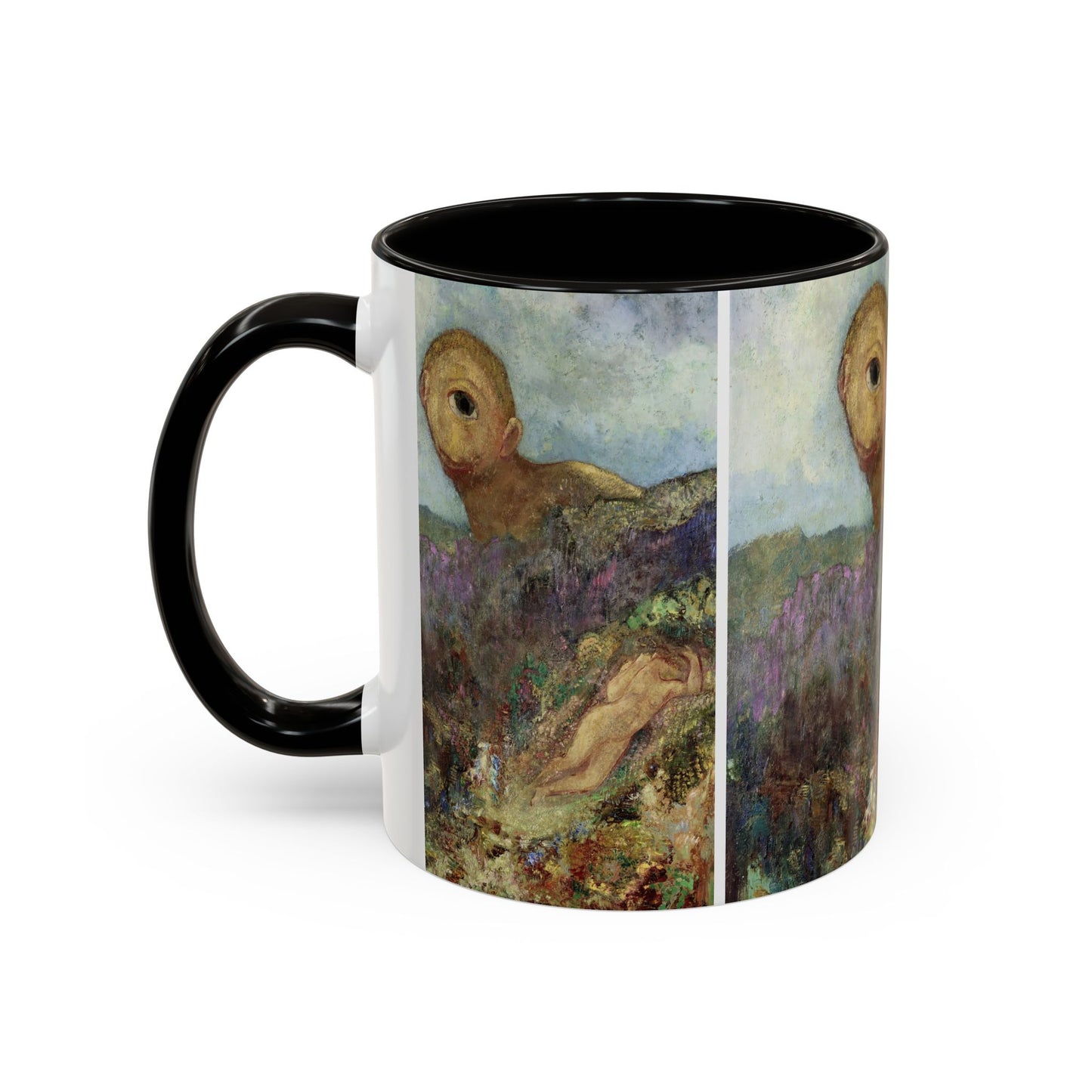Redon, Odilon - The Cyclops (1914) - Colorful Accent Mugs