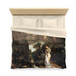 Courbet, Gustave - The Painter’s Studio (1855) - Microfiber Duvet Cover