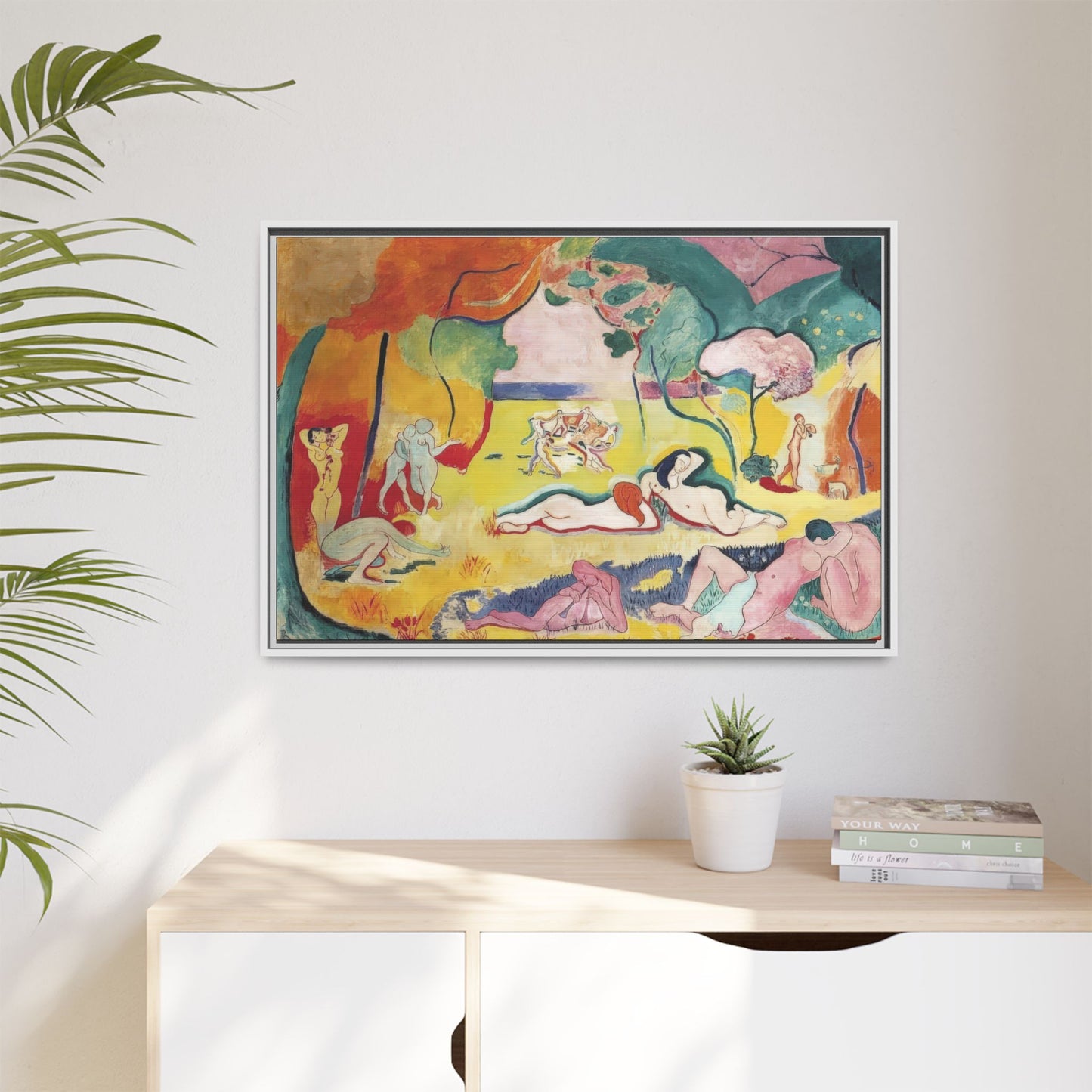 Matisse, Henri - The Joy of Life (1905) - Matte Canvas, Framed