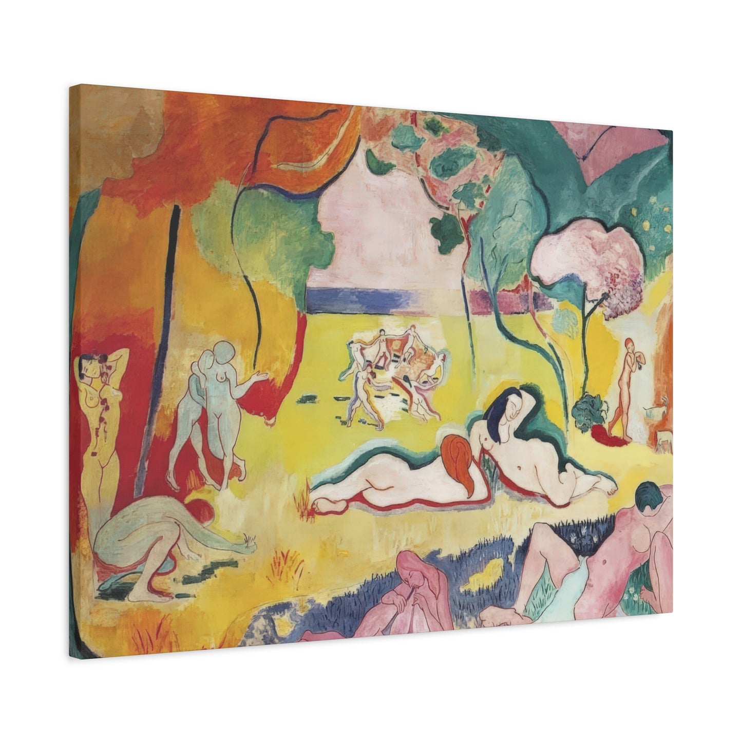 Matisse, Henri - The Joy of Life (1905) - Canvas Block, unframed