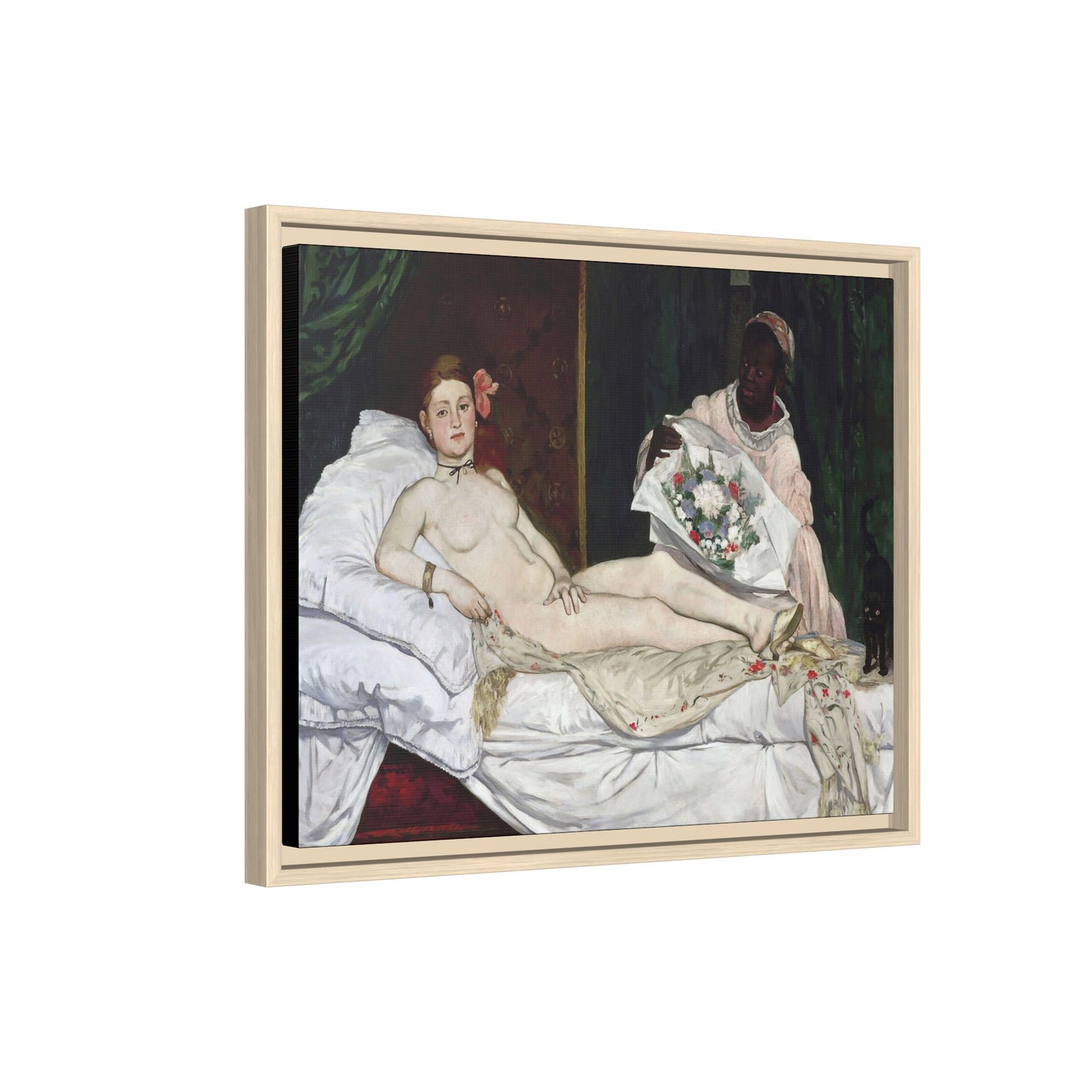 Manet, Édouard - Olympia (1870) - Matte Canvas, Framed