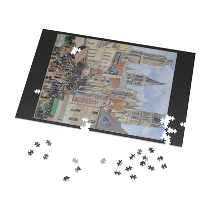 Pissarro's "Rue de l'Epicerie, Rouen" - 1000pc Jigsaw Puzzle
