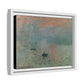 Monet, Claude - Impression, Sunrise (1872) - Matte Canvas, Framed