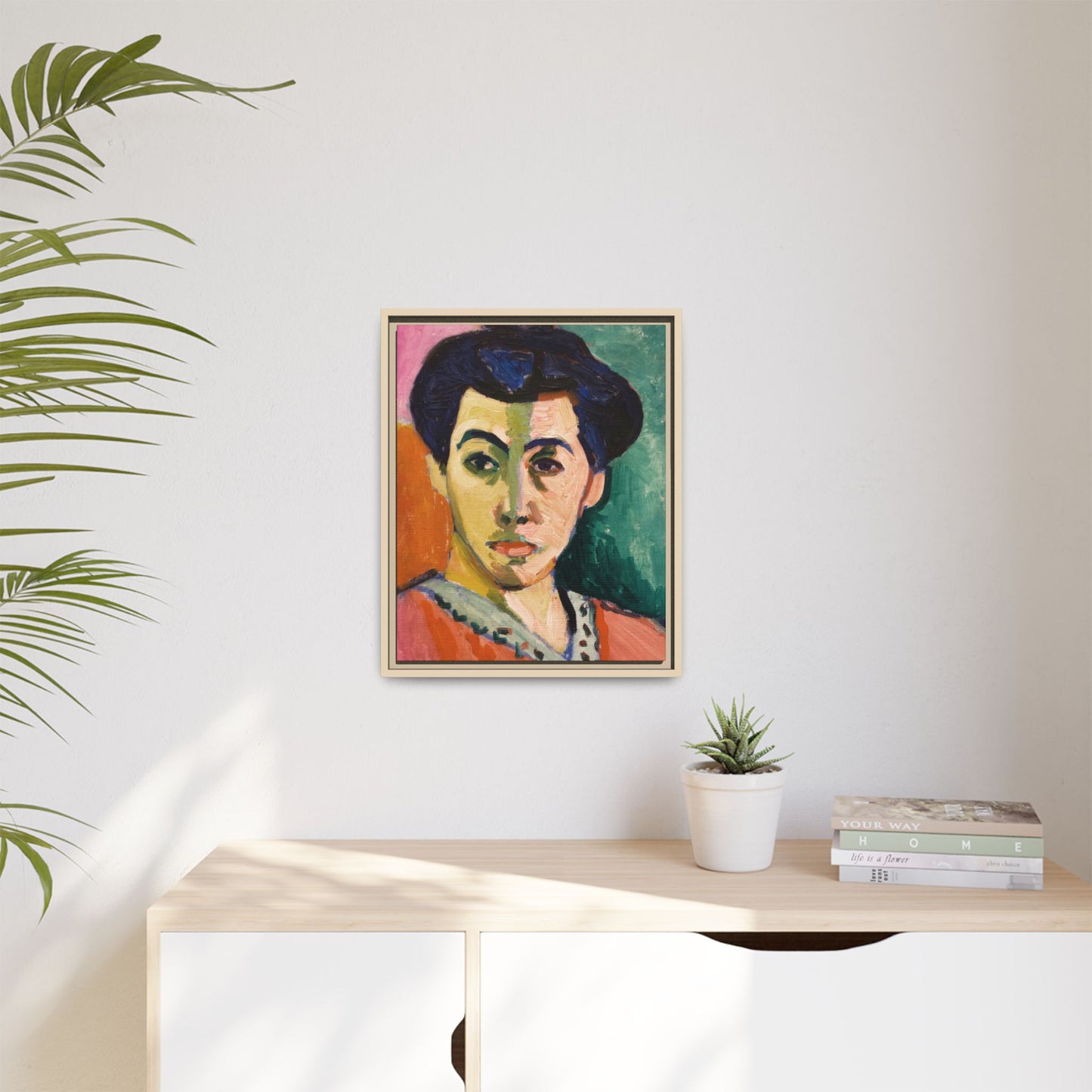 Matisse, Henri - The Green Stripe (1905) - Matte Canvas, Framed