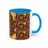 Lion Summer Mandala - Colorful Accent Mugs