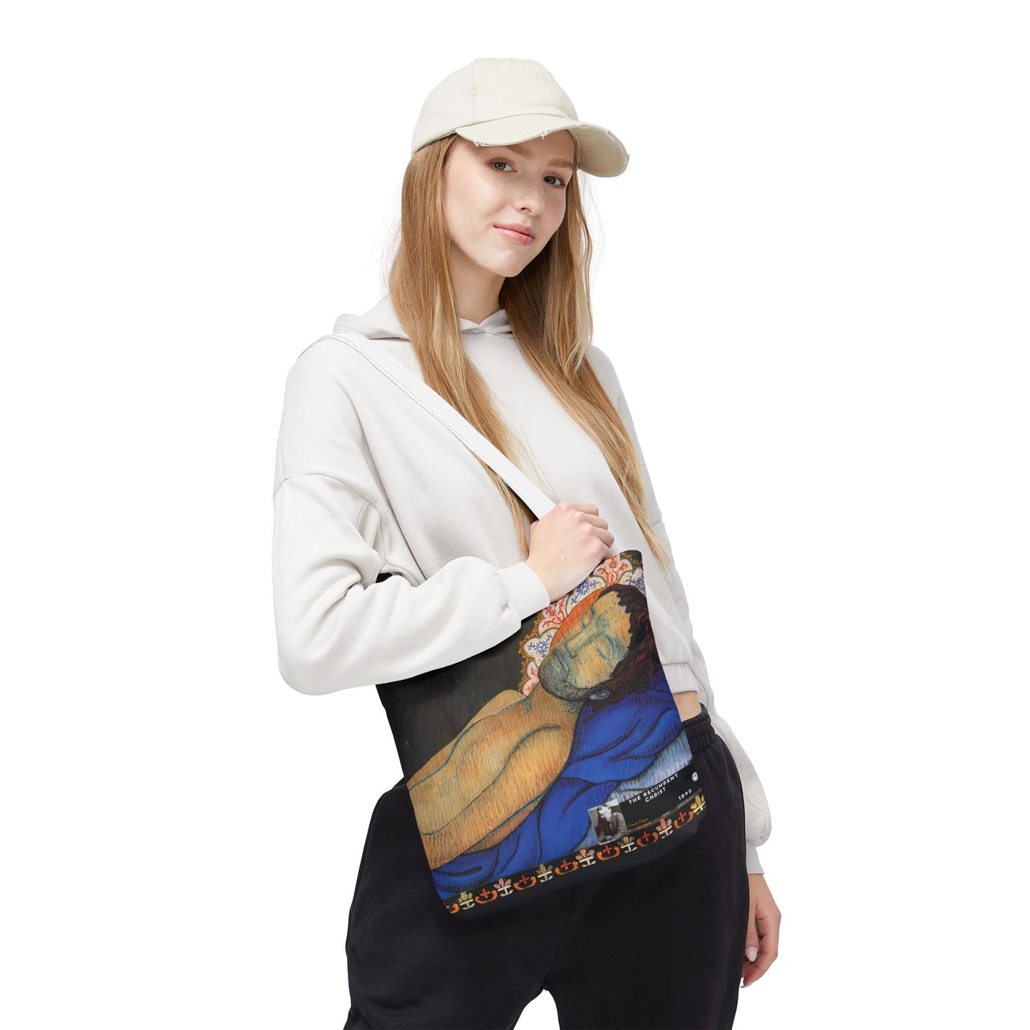 Filiger, Charles - The Recumbent Christ (1895) - Tote Bag