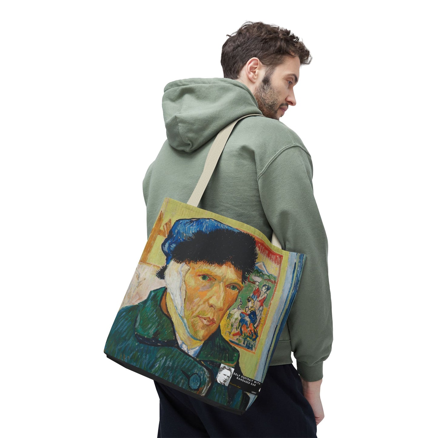 Van Gogh, Vincent - Self Portrait with Bandaged Ear (1889) - Tote Bag