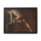 Courbet, Gustave - Study of a Nude Man (1840) - Matte Canvas, Framed
