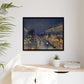Pissarro, Camille - The Boulevard Montmartre At Night (1897) - Matte Canvas, Framed