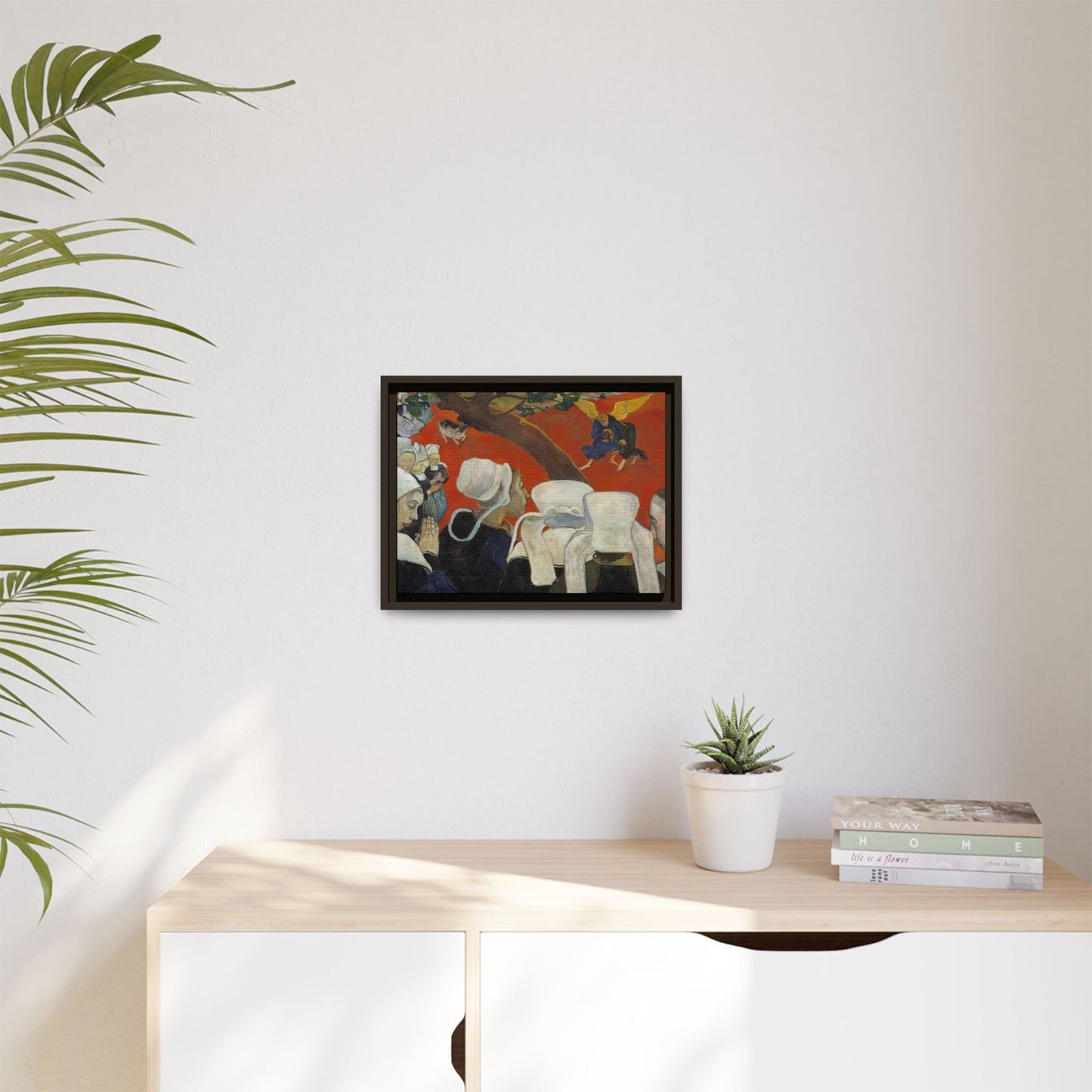 Gauguin, Paul - Vision of the Sermon (Jacob Wrestling with the Angel) (1888) - Matte Canvas, Framed