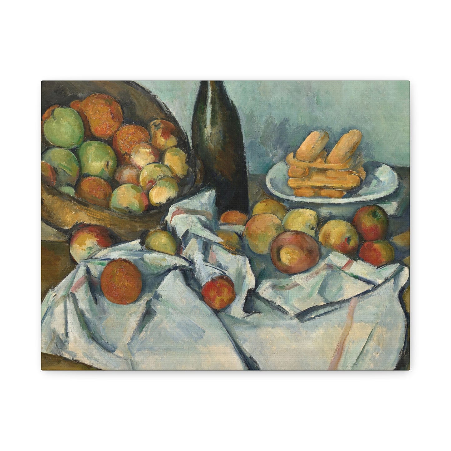 Cézanne, Paul - Basket of Apples (1893) - Canvas Block, unframed